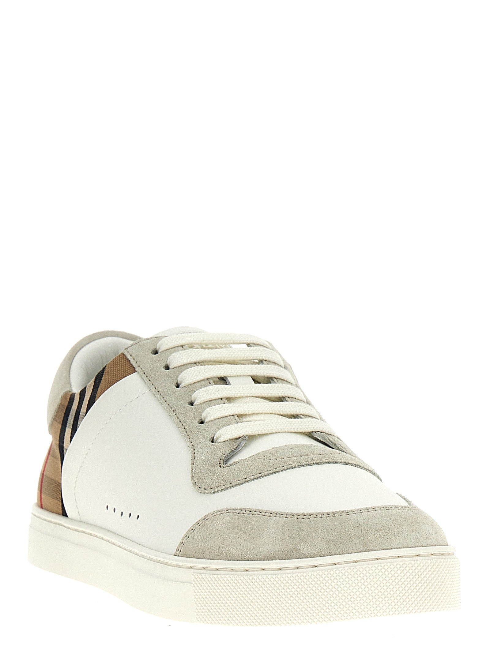 Burberry Check Sneakers Gold