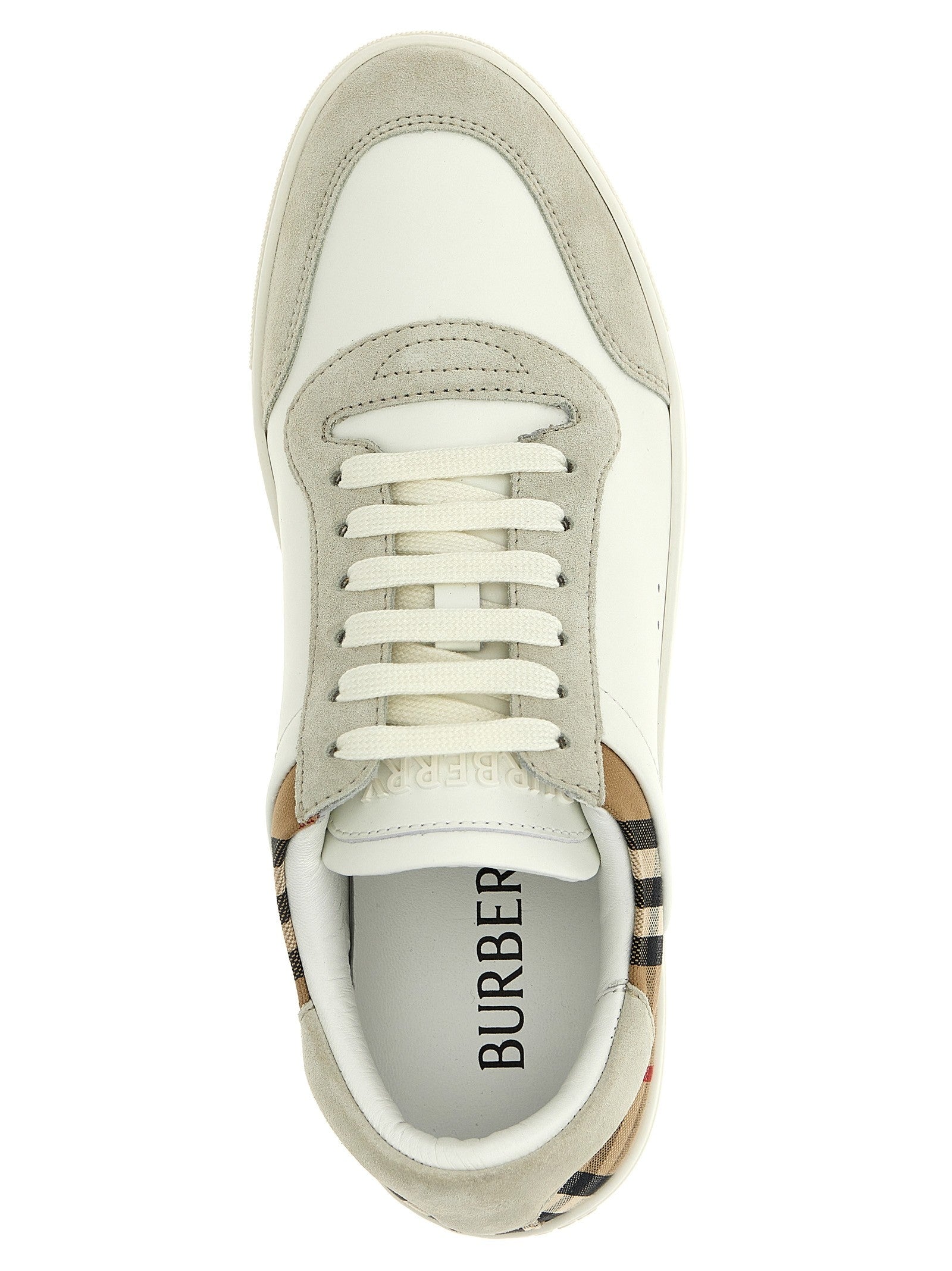 Burberry Check Sneakers Gold