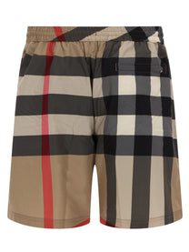Burberry Men's Check Swimsuit Beige