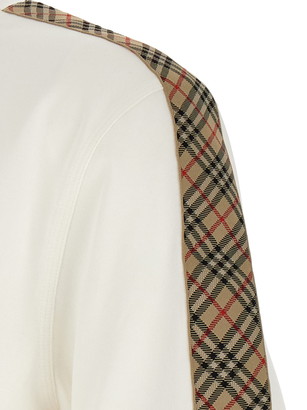 Burberry Check Tape Shirt White, view 4