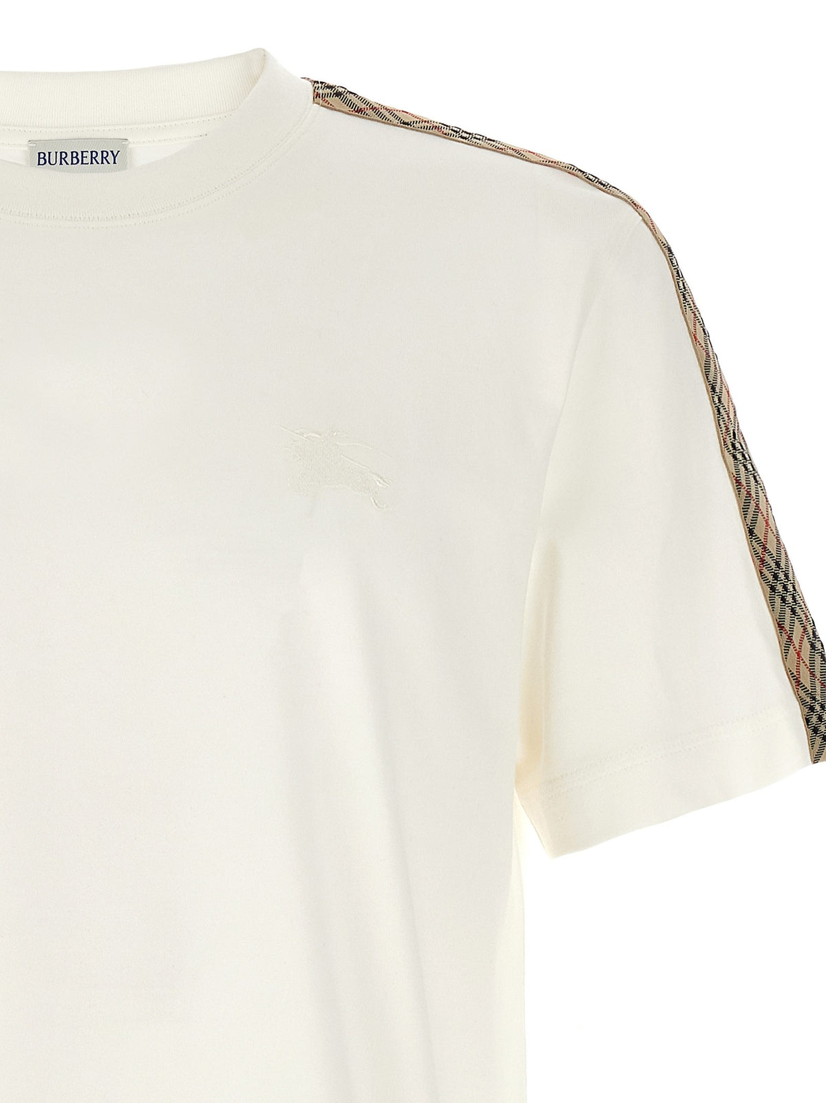 Burberry Check Tape Shirt White, view 3