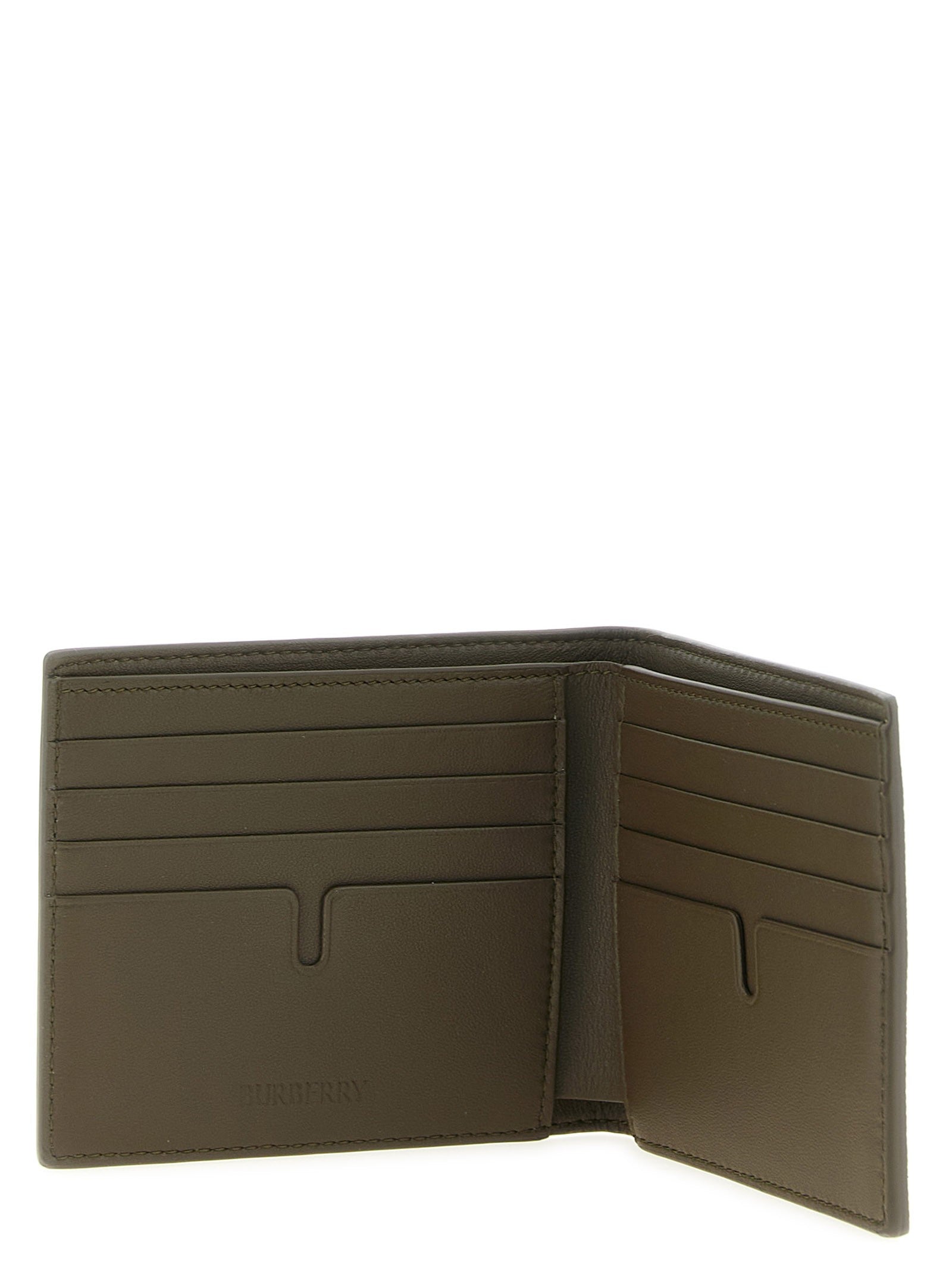 Burberry Check Wallet Beige