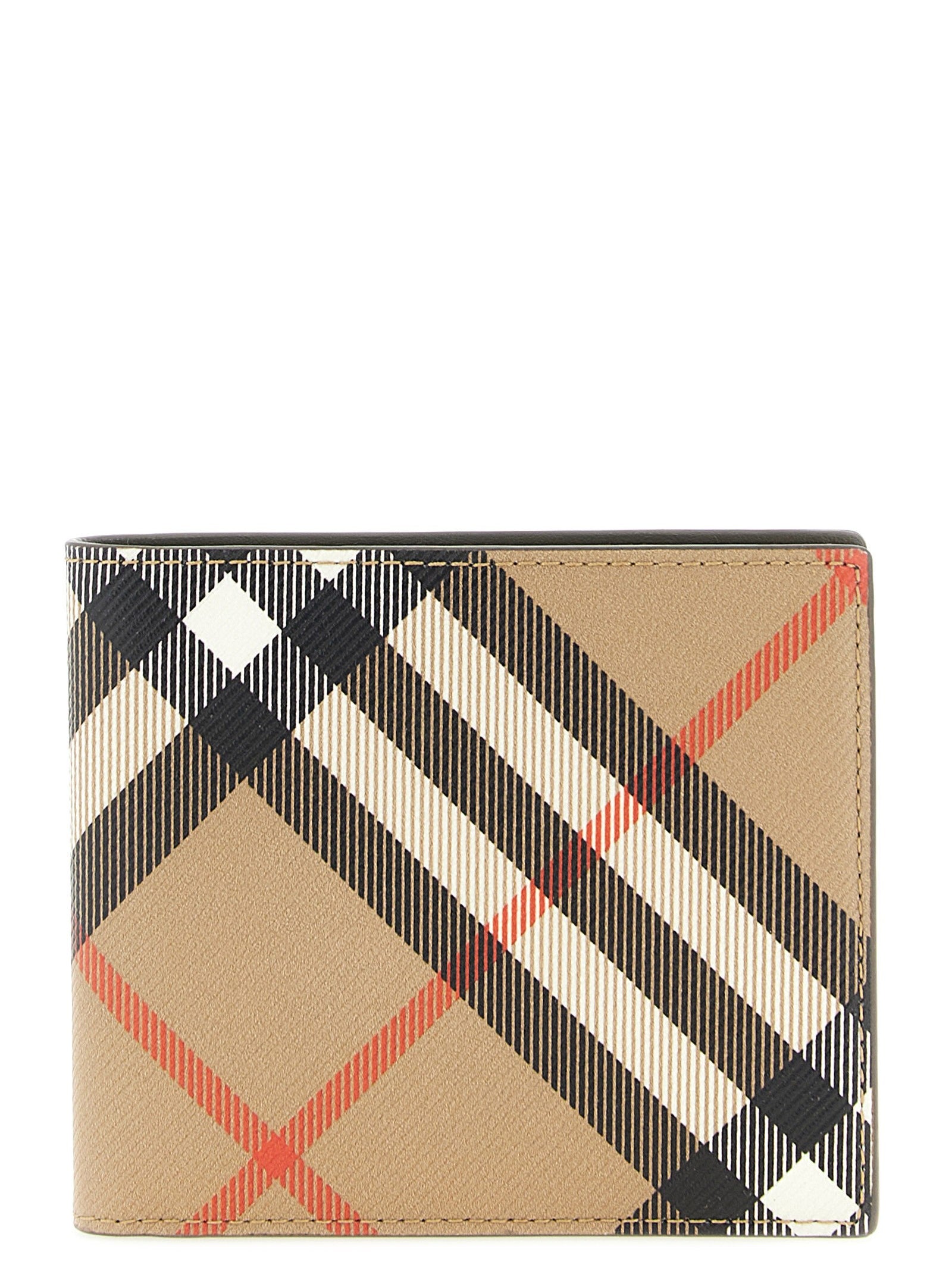 Burberry Check Wallet Beige