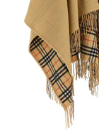 Burberry Check Wool Reversible Cape Beige, view 5