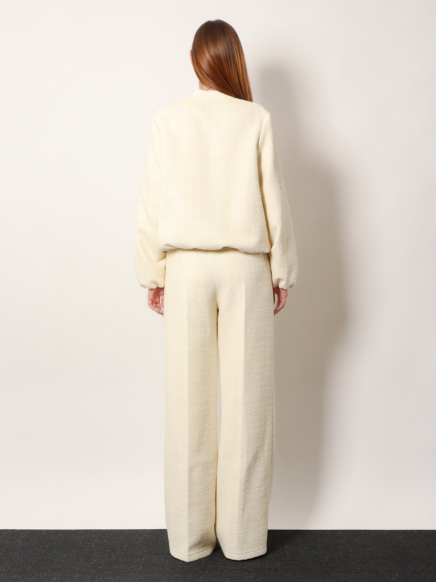 Gucci Women's Checked Cotton Tweed Jacket White