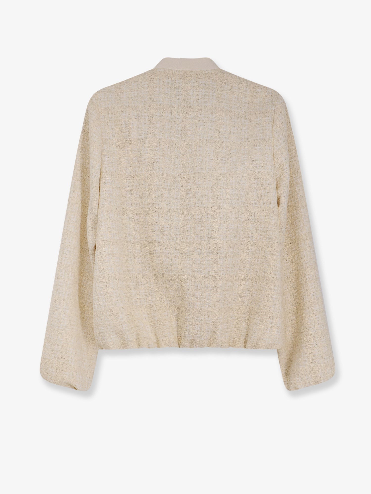 Gucci Women's Checked Cotton Tweed Jacket White