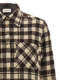 Moncler Checked Shirt Brown