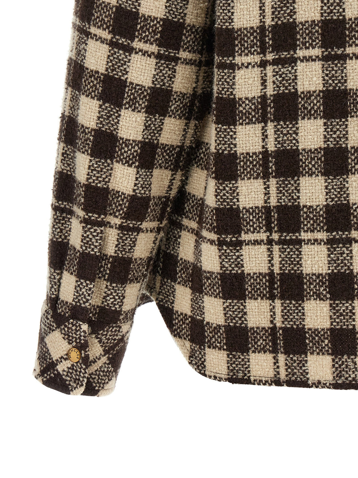 Moncler Checked Shirt Brown