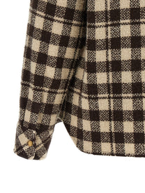 Moncler Checked Shirt Brown