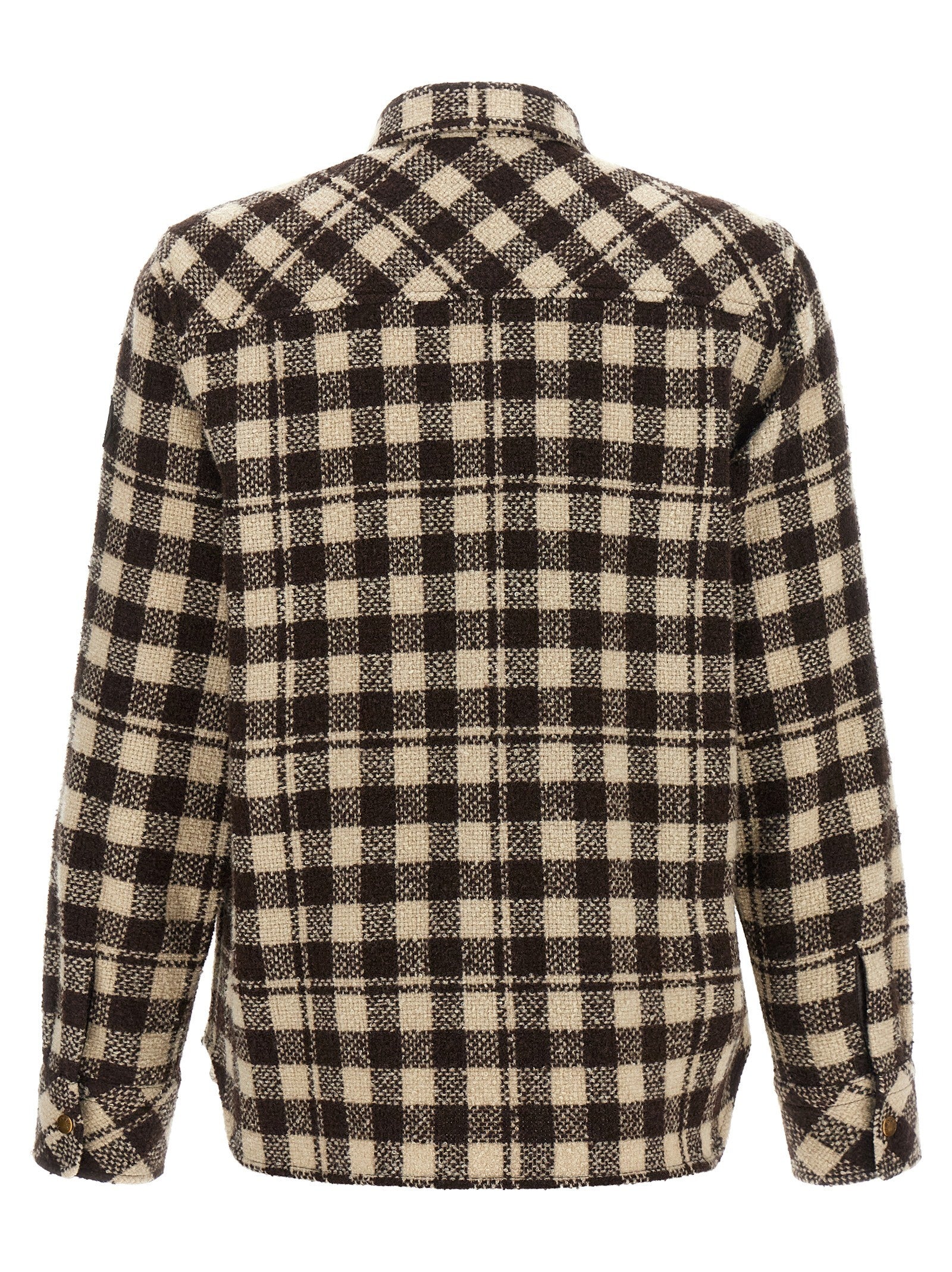 Moncler Checked Shirt Brown
