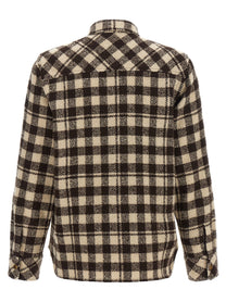 Moncler Checked Shirt Brown
