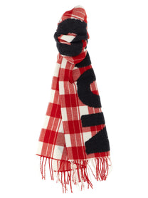 JW Anderson Checkered Scarf Red