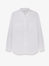 Dries Van Noten Women's Cheers Cotton Shirt White