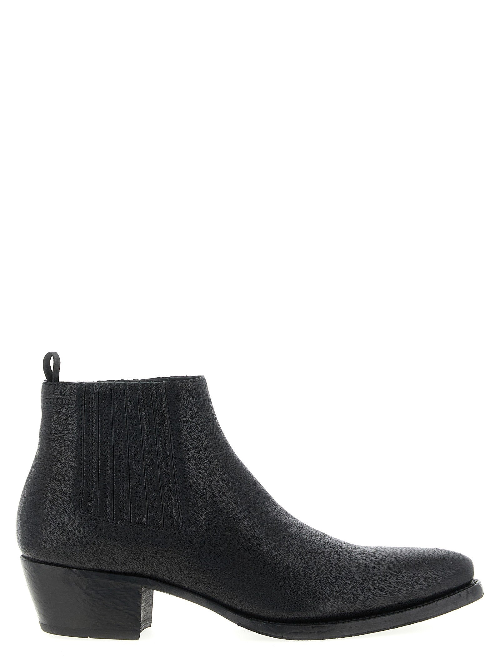 Prada Chelsea Ankle Boots Black