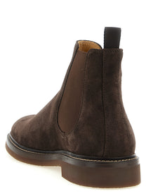 Brunello Cucinelli Chelsea Ankle Boots Brown