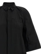 Sacai Chemisier Dress Black, view 3