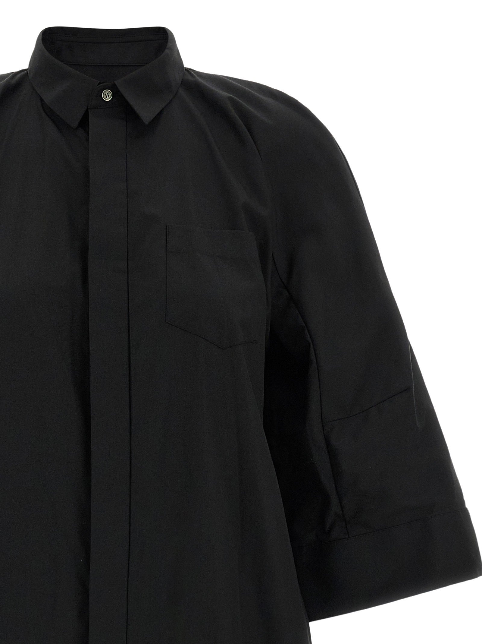 Sacai Chemisier Dress Black