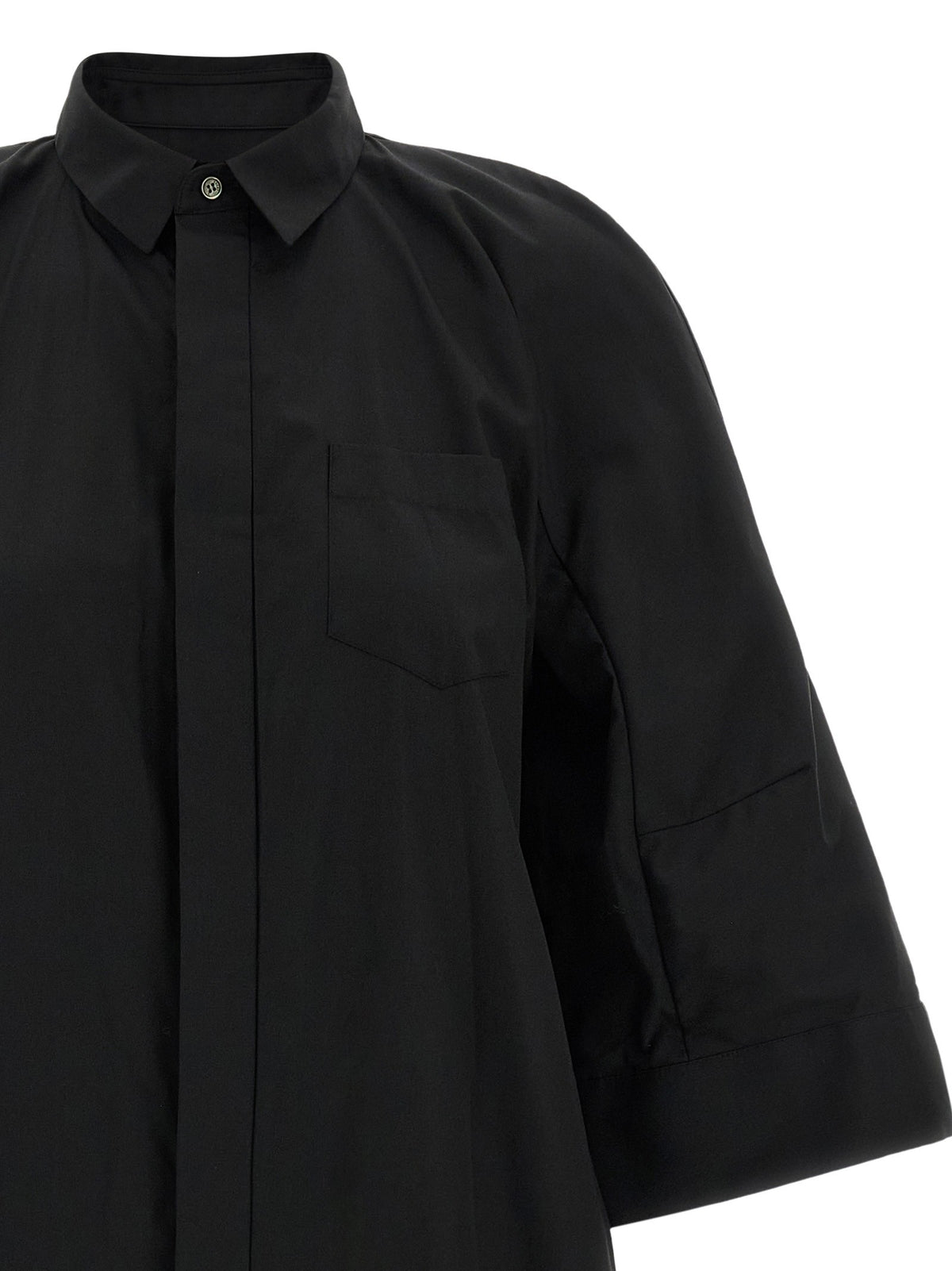 Sacai Chemisier Dress Black, view 3