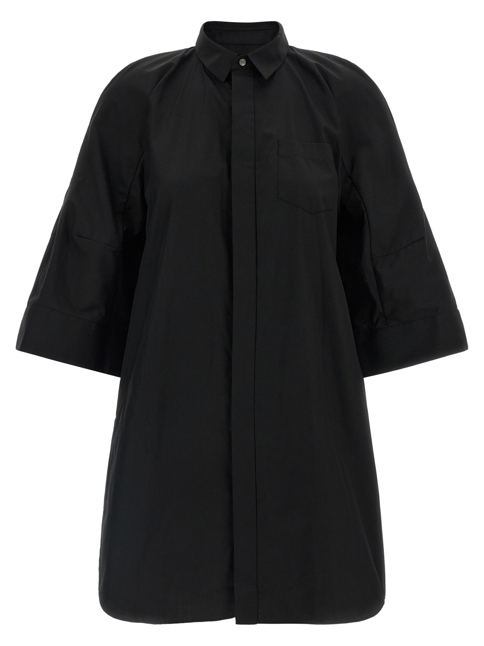 Sacai Chemisier Dress Black