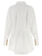Balmain Chemisier Dress White, view 3