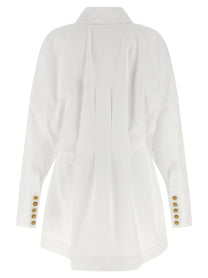 Balmain Chemisier Dress White