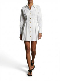 Balmain Chemisier Dress White