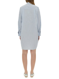 Michael Kors Women's Chemisier Dress Blue