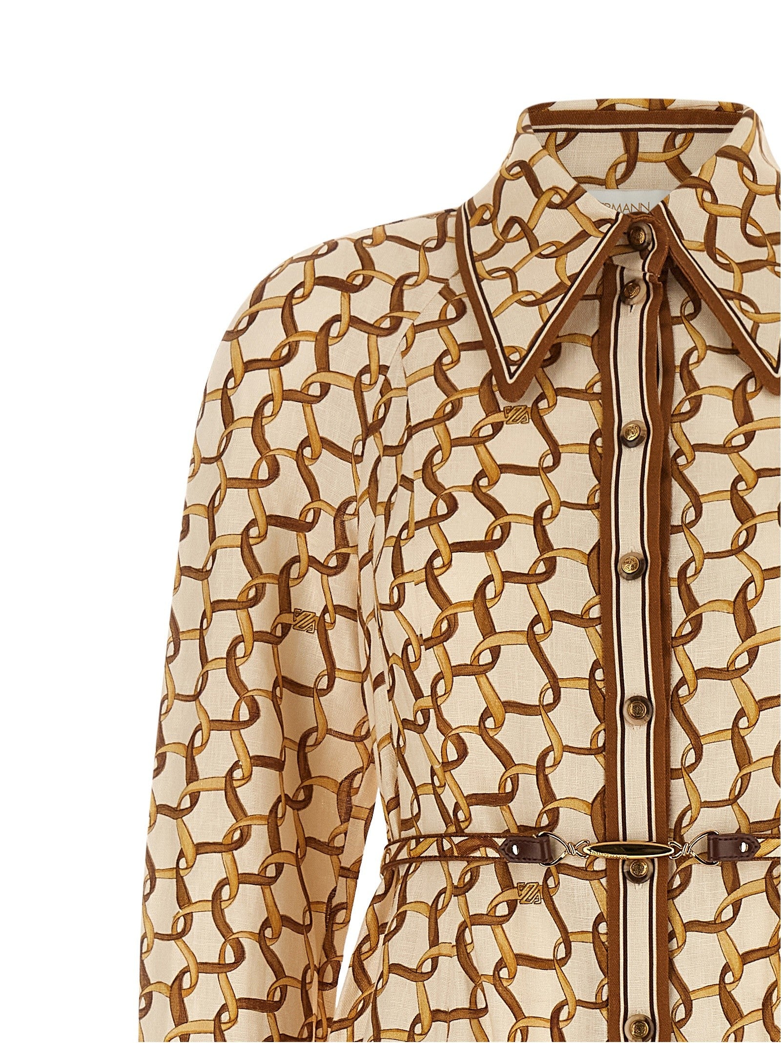 Zimmermann Chemisier Dress Beige