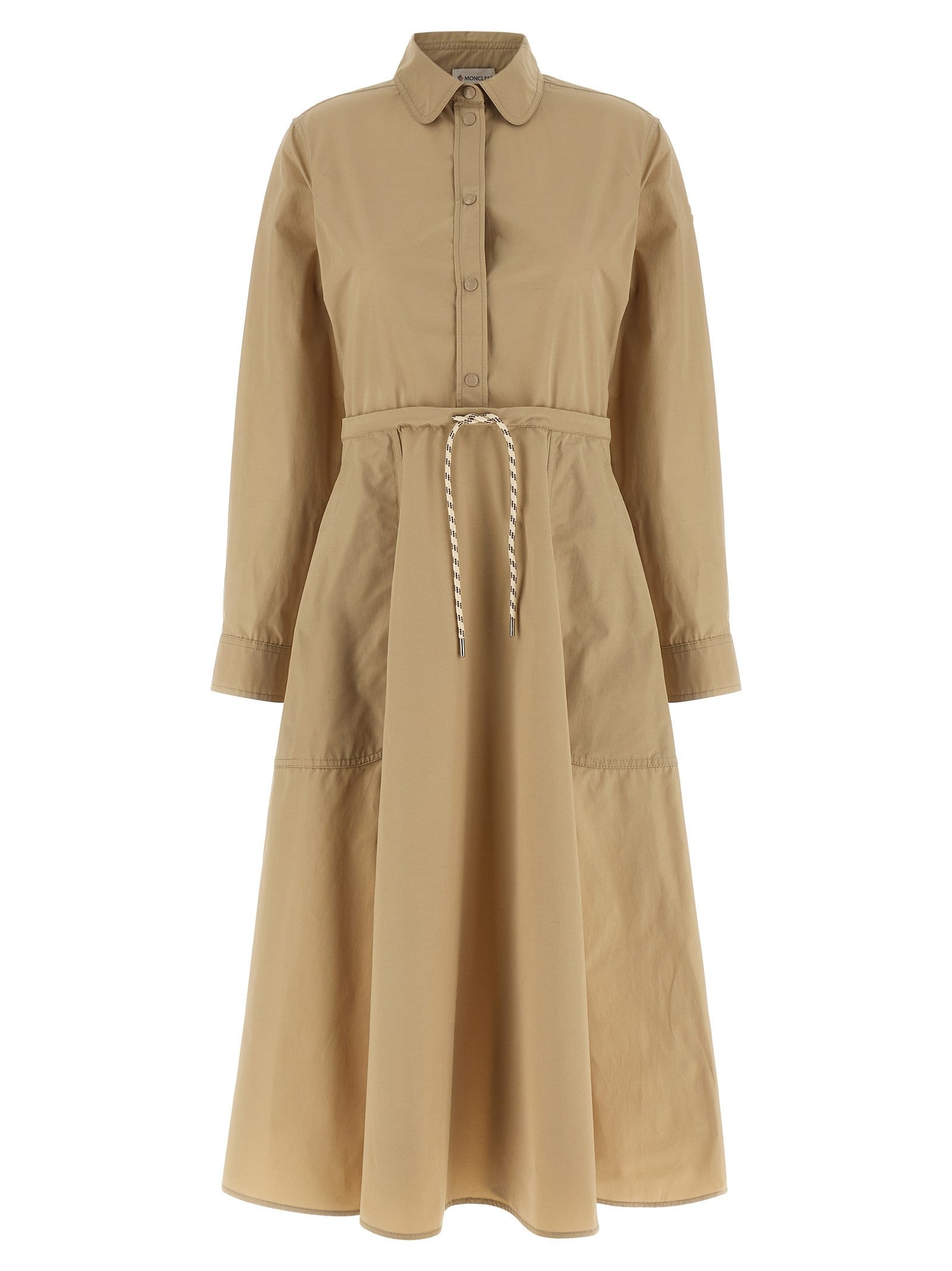 Moncler Chemisier Dress Beige