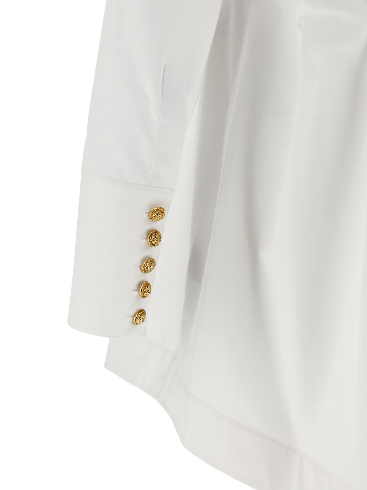 Balmain Chemisier Dress White, view 5