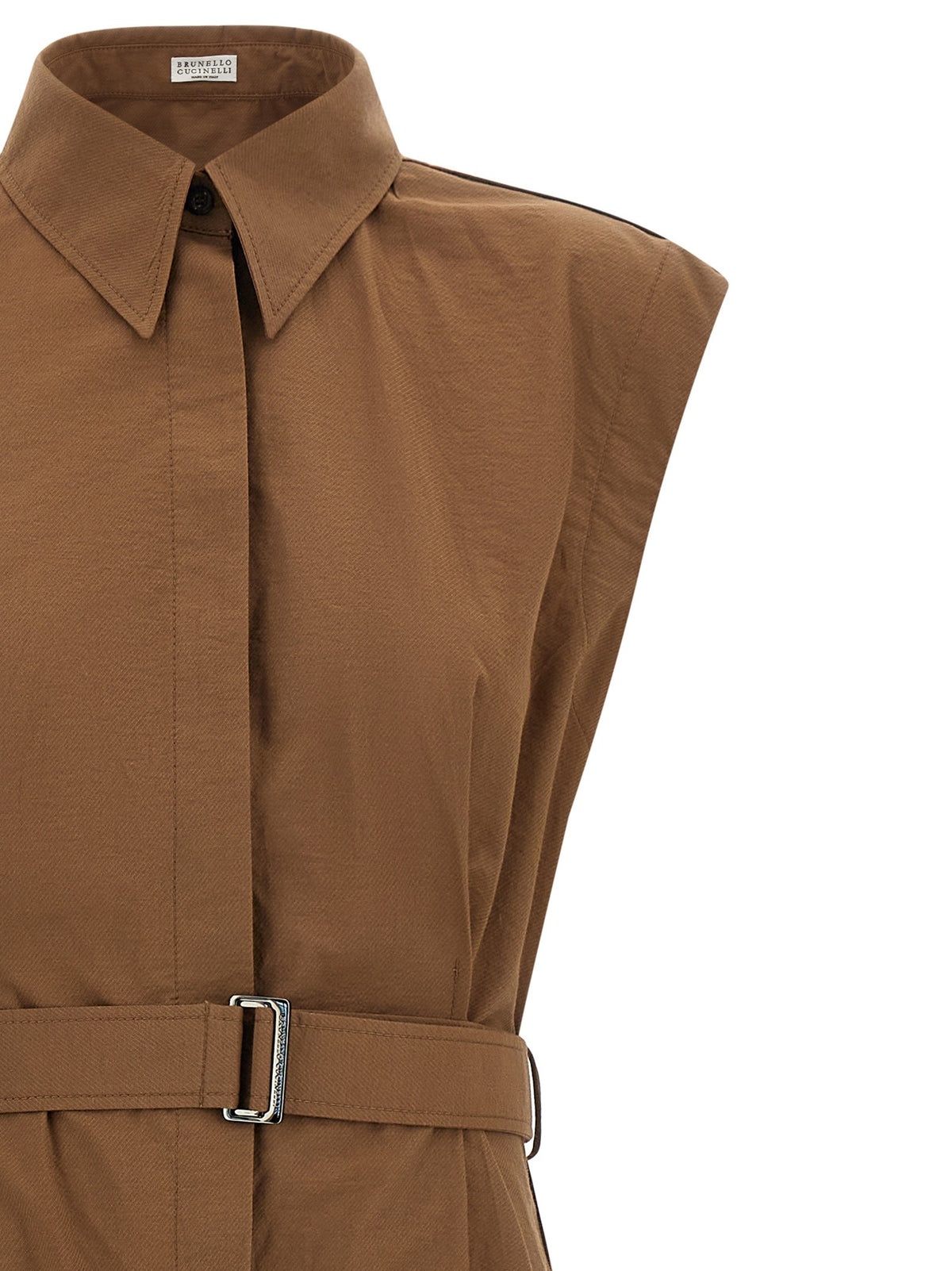 Brunello Cucinelli Chemisier Dress Brown, view 3