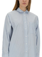 Michael Kors Women's Chemisier Dress Blue
