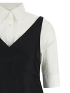 Balenciaga Chemisier Ibrido Dress White, view 3