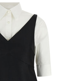 Balenciaga Chemisier Ibrido Dress White