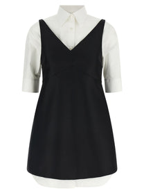 Balenciaga Chemisier Ibrido Dress White