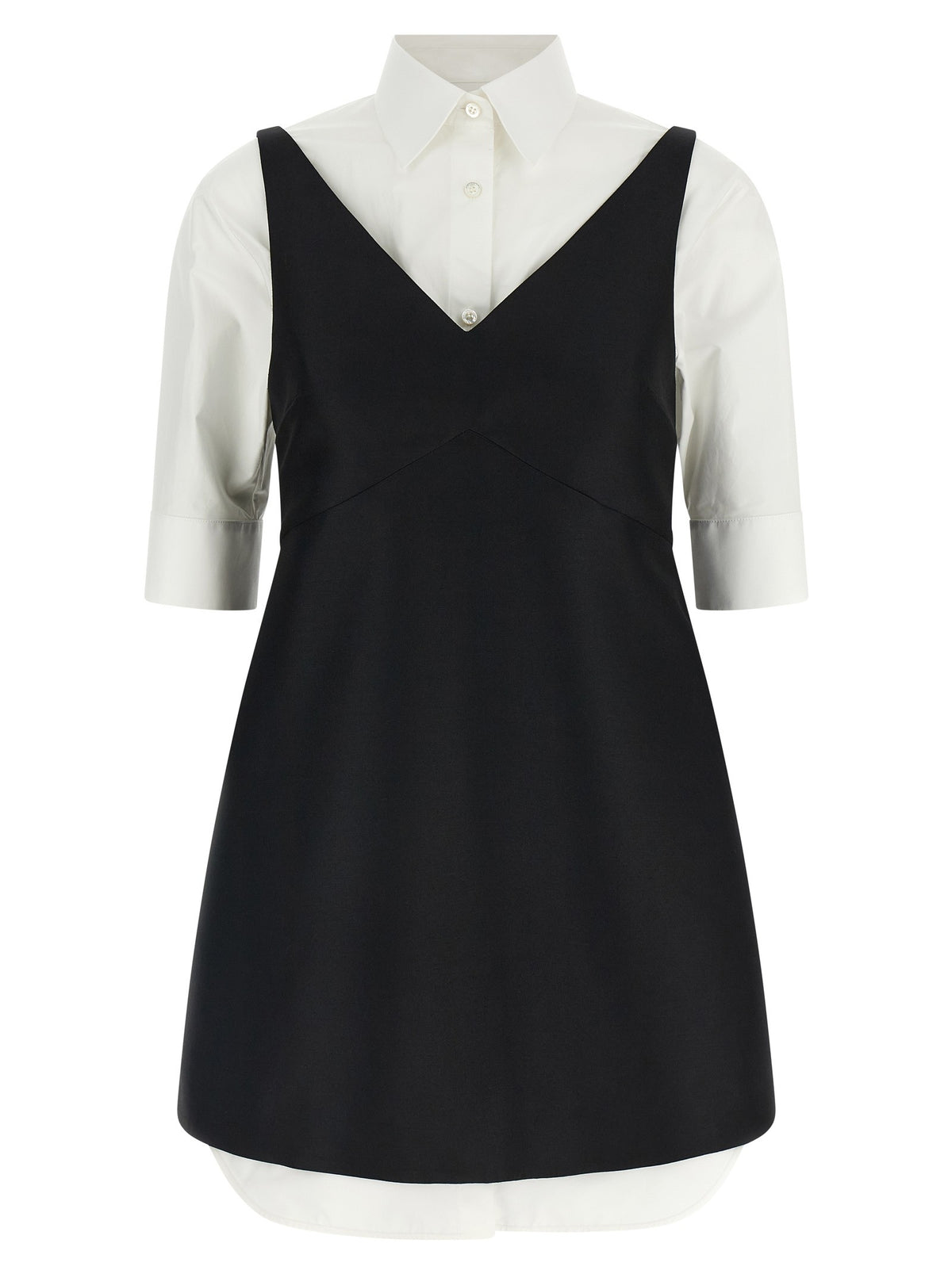 Balenciaga Chemisier Ibrido Dress White