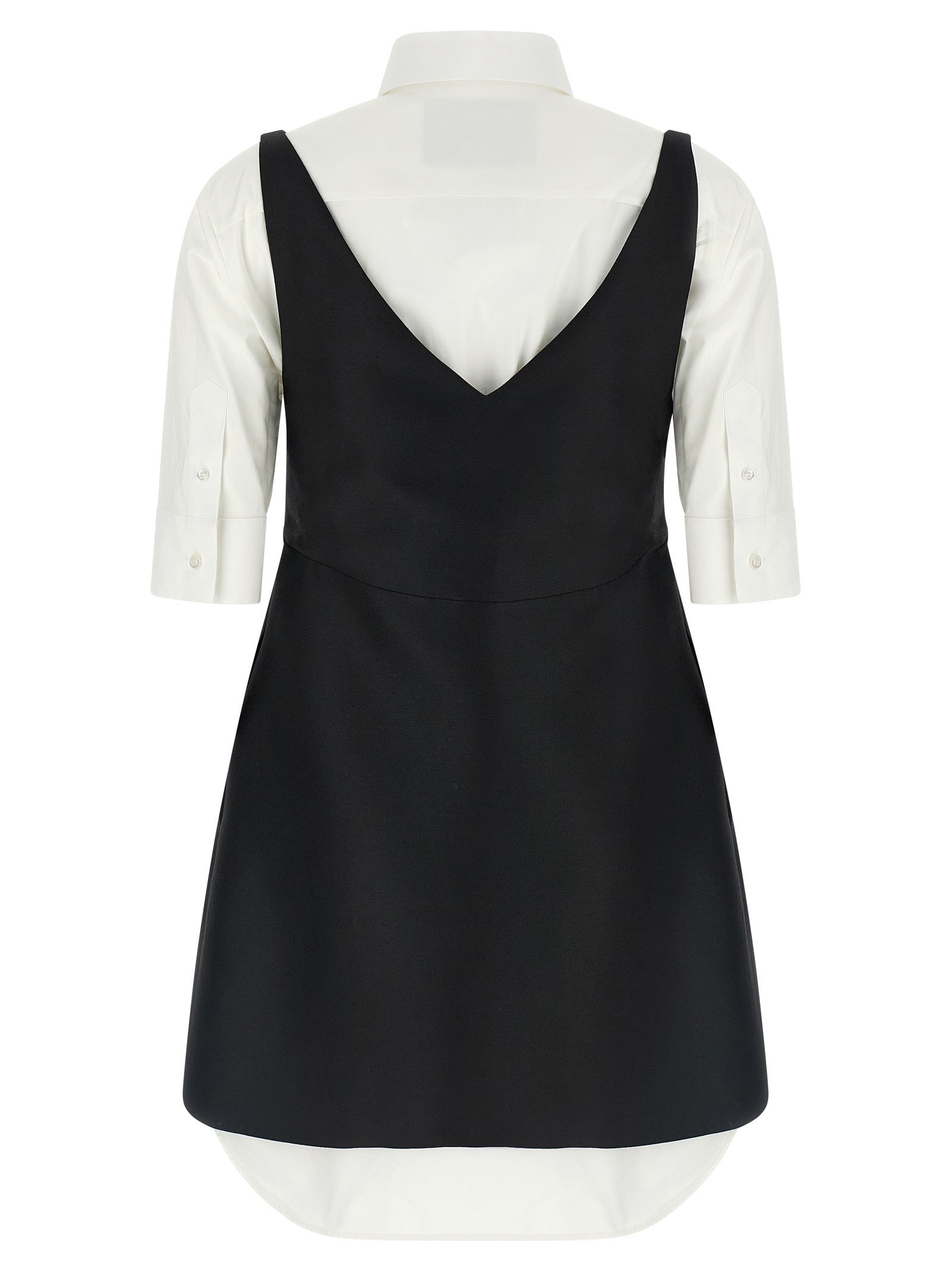 Balenciaga Chemisier Ibrido Dress White