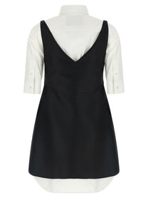 Balenciaga Chemisier Ibrido Dress White