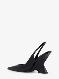 The Attico Women's Cheope Patent Leather Décolleté Black, view 3