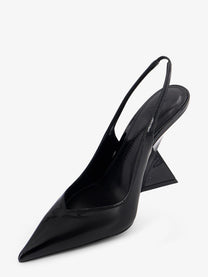 The Attico Women's Cheope Patent Leather Décolleté Black, view 4