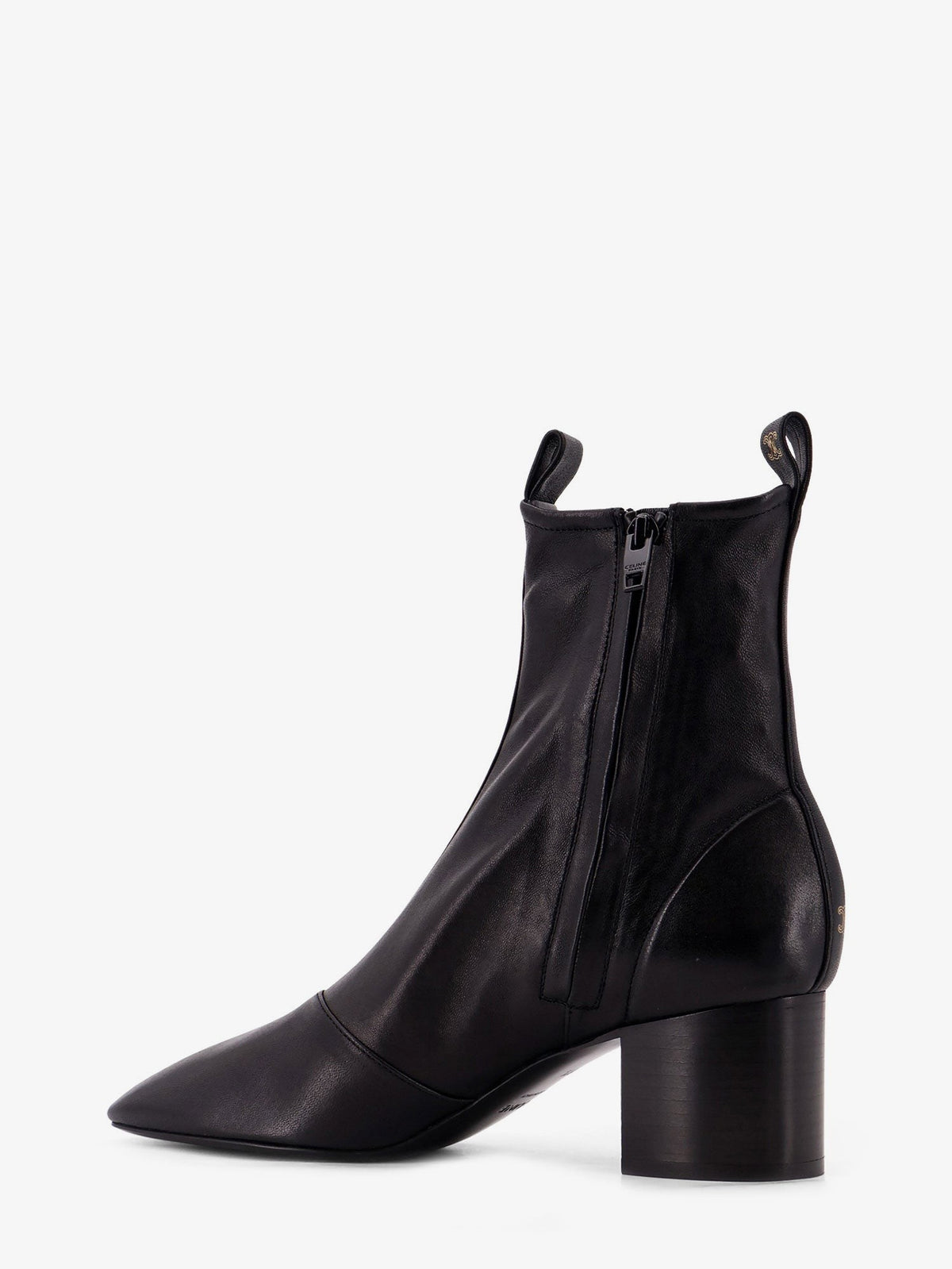 Celine Women's Cheri Leather Boots Black