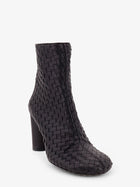 Bottega Veneta Women's Cherry Leather Ankle Boots Black, view 2