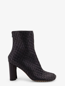 Bottega Veneta Women's Cherry Leather Ankle Boots Black
