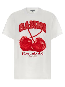 Ganni Cherry Shirt Red