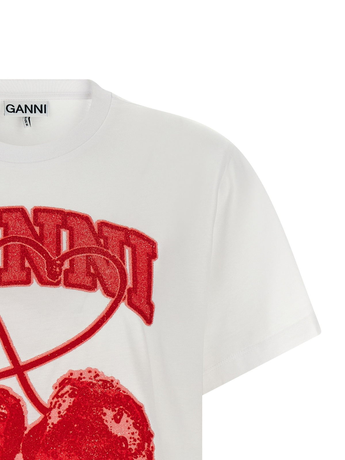 Ganni Cherry Shirt Red