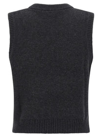 Ganni Cherry Vest Black