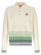 Casablanca Chess Polo Shirt Green
