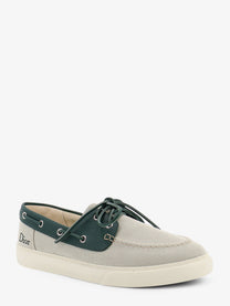 Dior Men's Chester Dioriviera Canvas and Leather Loafers Green