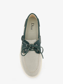 Dior Men's Chester Dioriviera Canvas and Leather Loafers Green