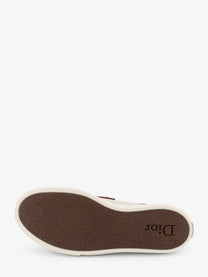 Dior Men's Chester Dioriviera Canvas and Leather Loafers Brown